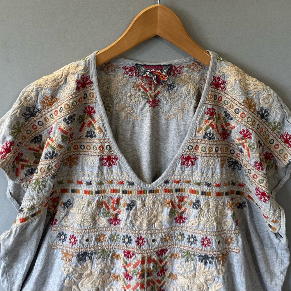 Johnny Was Embroidered Top Blouse Shirt Size 1X - Picture 4 of 8